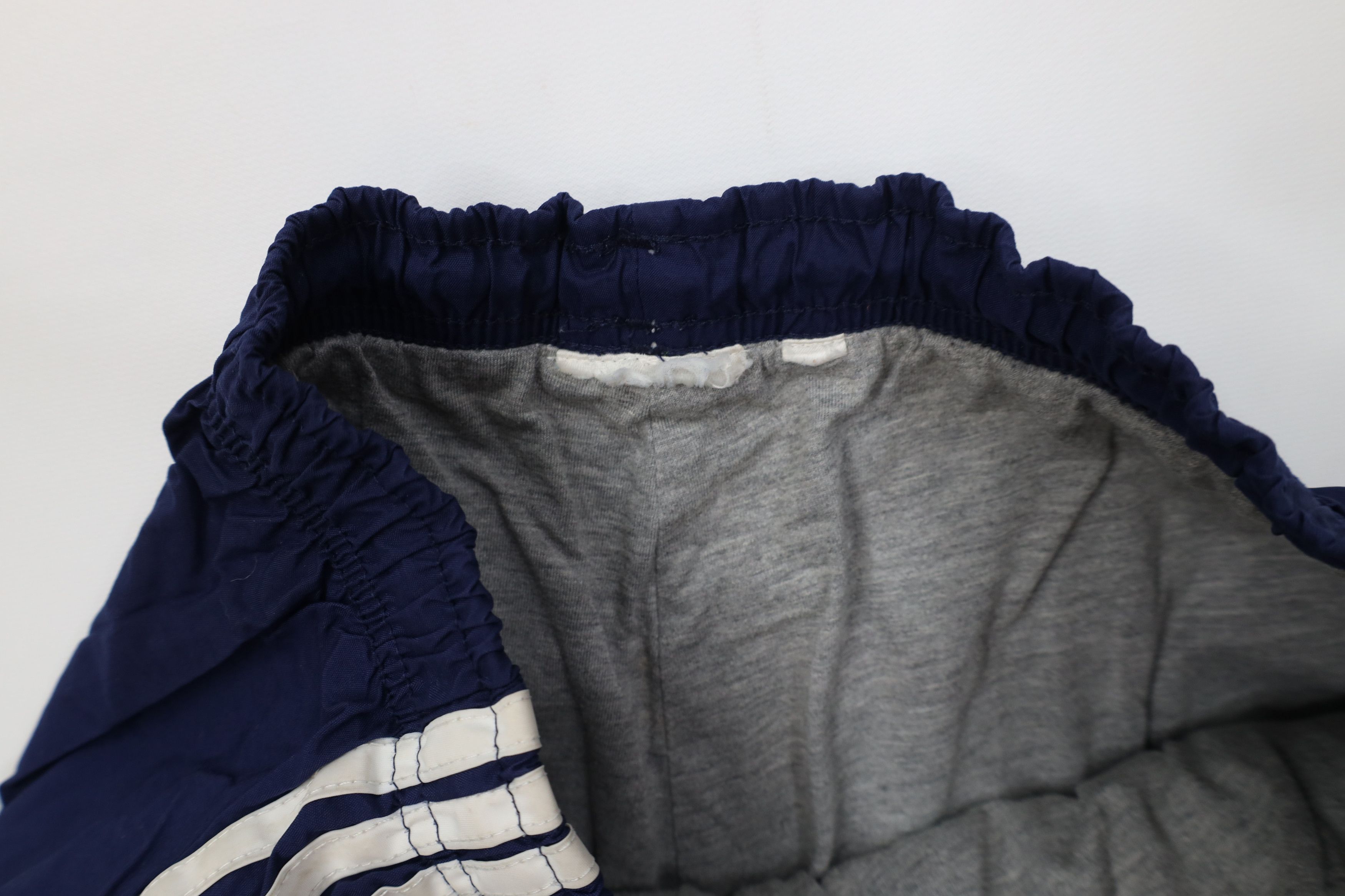 Adidas Vintage 90s Adidas Striped Wide Leg Windbreaker Pants Blue Size US 34 / EU 50 - 11 Thumbnail