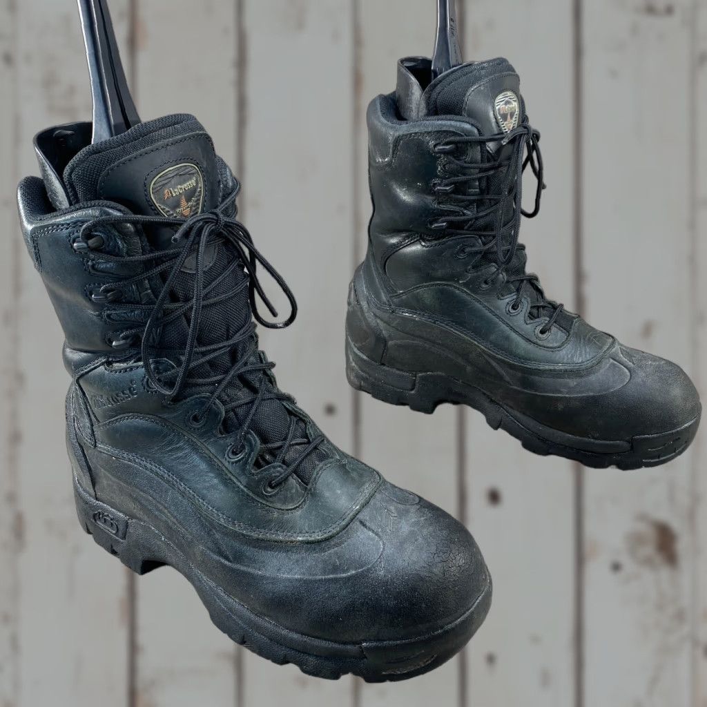 Vintage LaCrosse Boots Polar PFT Steel Toe Black Leather Waterproof Thinsulate Mens 10 M Size US 10 / EU 43 - 1 Thumbnail