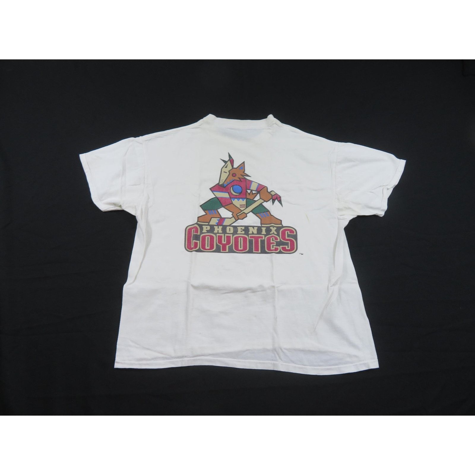 Delta Phoenix Coyote Kachina T-shirt, Double Sided, White XL 1990s Size US XL / EU 56 / 4 - 1 Thumbnail