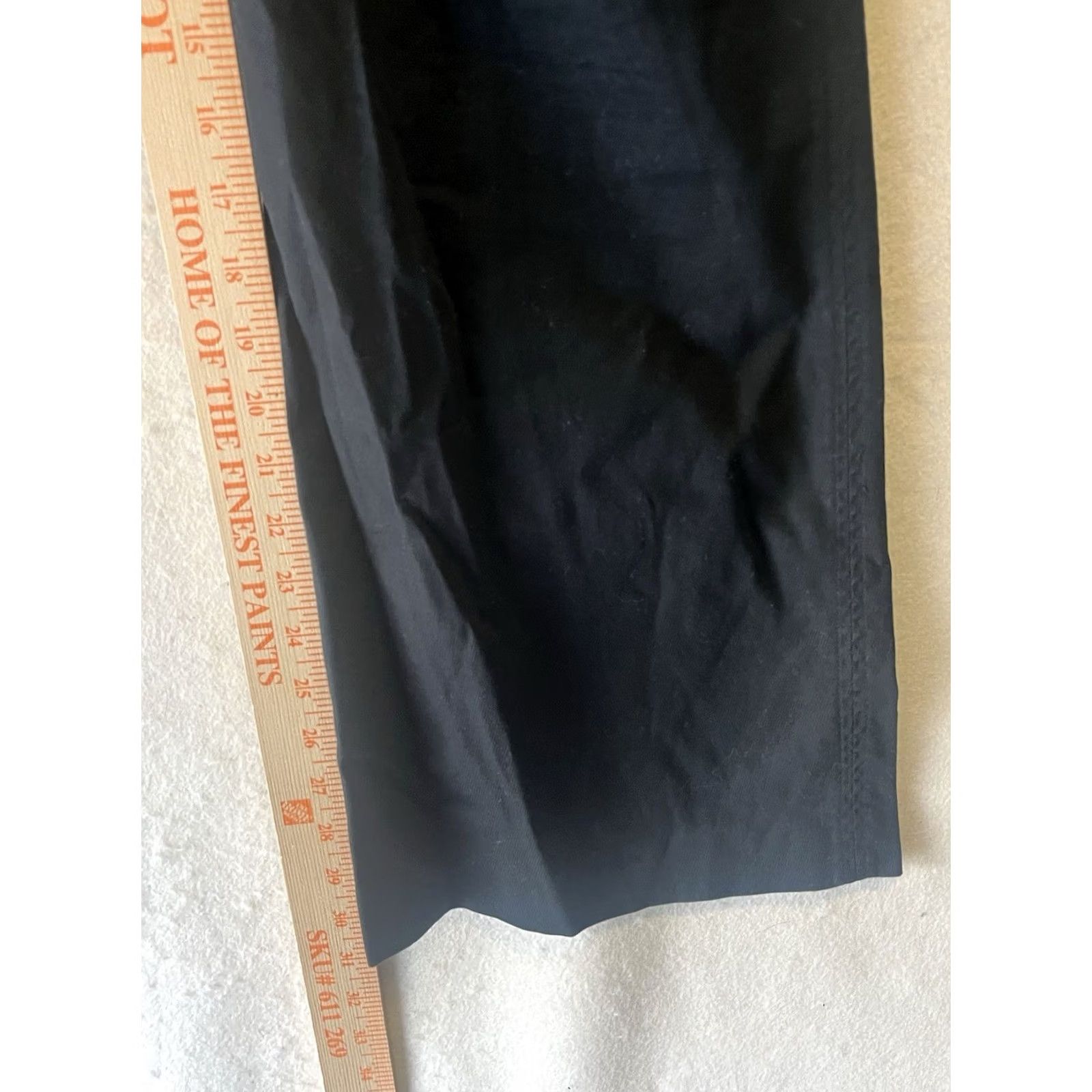 Mossimo Mossimo Supply Co Size 12 Pants Black Mid Rise Women's Casual Cotton Blend Stretch Flat Front Ankle Size 34" / US 12 / IT 48 - 5 Thumbnail
