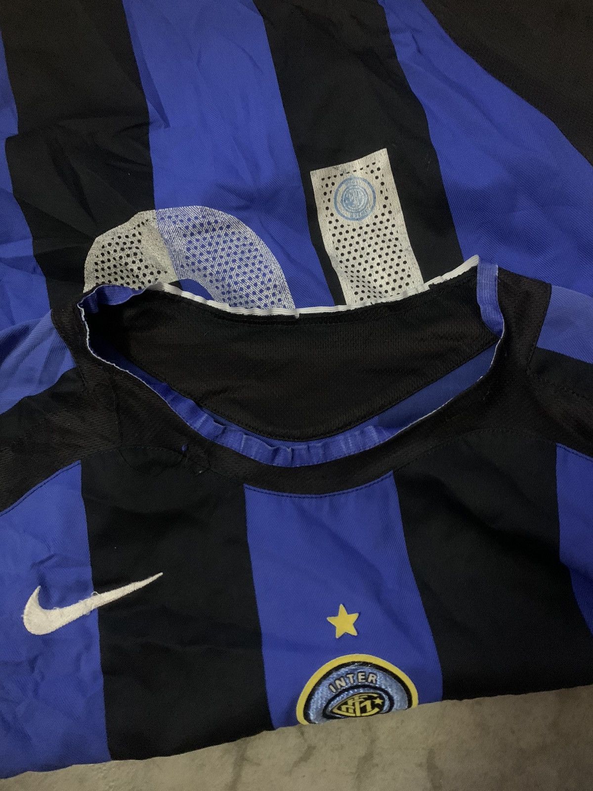 Vintage Vintage Y2K Inter Milan Adriano 10 Jersey Size US XXL / EU 58 / 5 - 11 Thumbnail