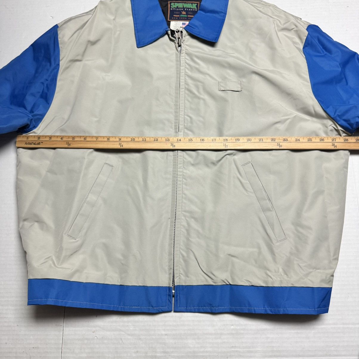 I. Spiewak And Sons Spiewak Golden Fleece Color Block Bomber Jacket Shell Only Size US XXL / EU 58 / 5 - 5 Thumbnail