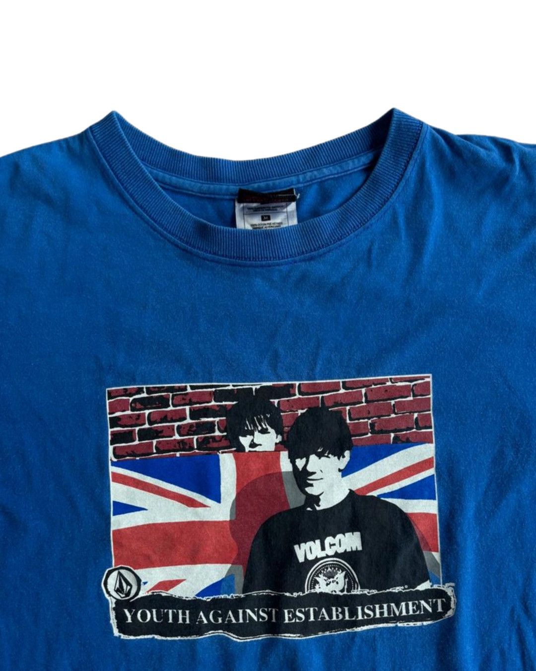 Volcom 00s Rare Volcom Youth Against Establshment Size US M / EU 48-50 / 2 - 1 Thumbnail
