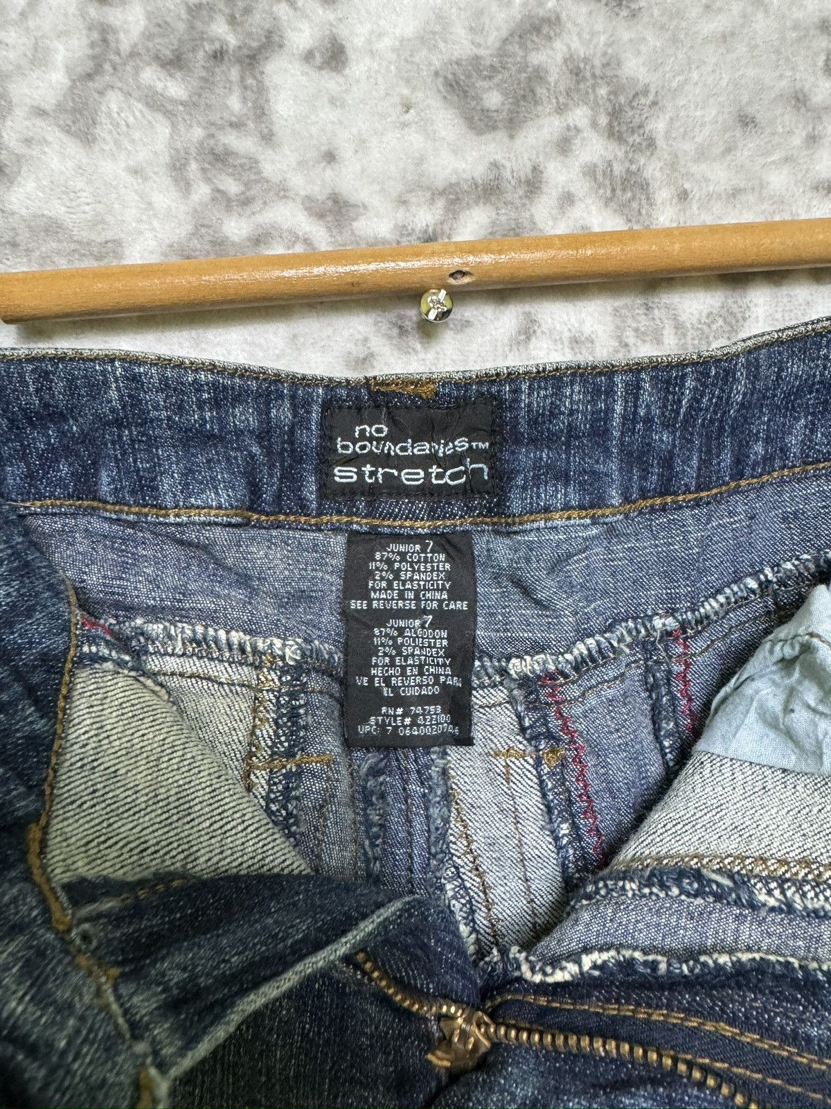 Japanese Brand Vintage No Boundaries Y2K Reconstructed Bootcut Denim Jeans Size US 28 / EU 44 - 12 Thumbnail