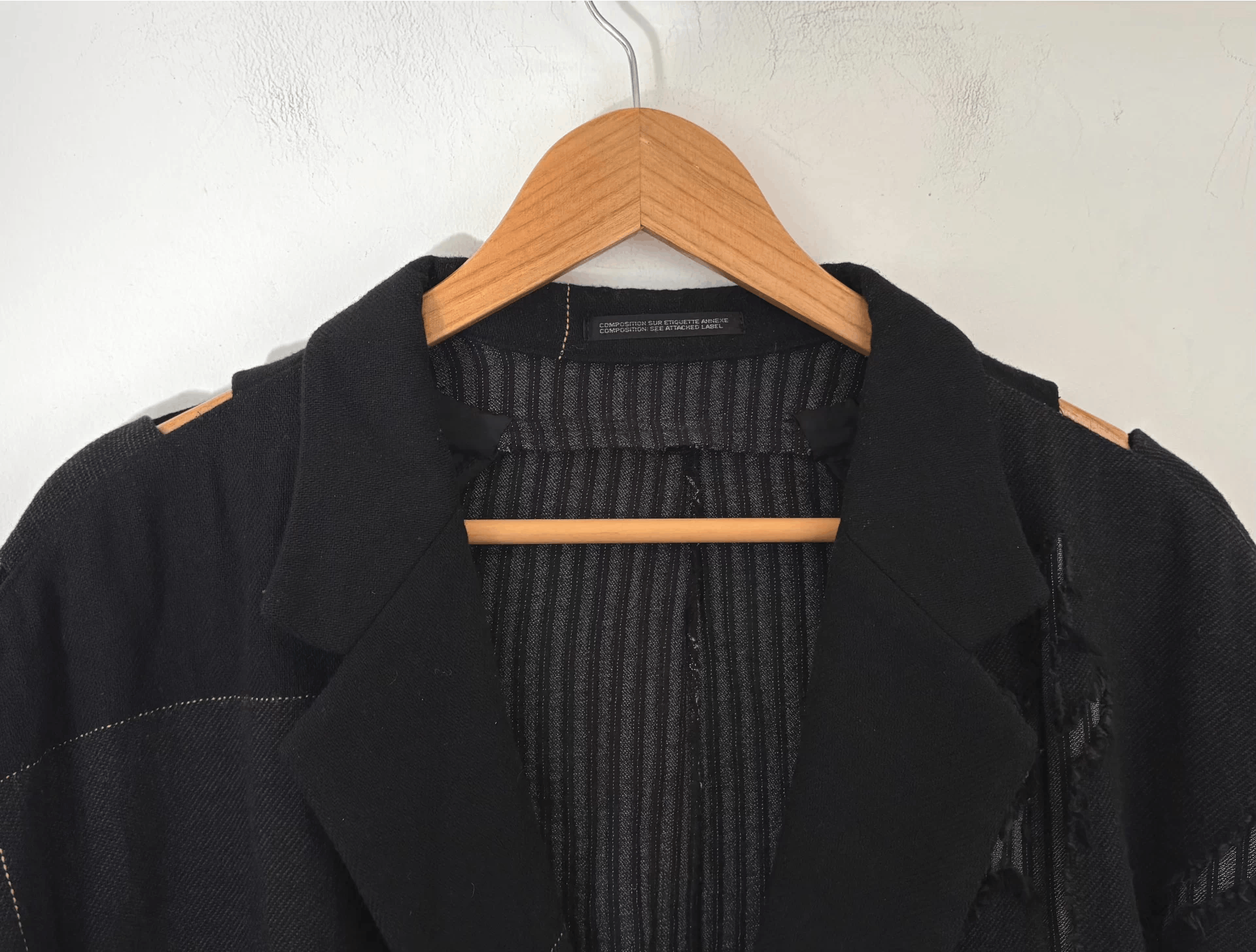 Yohji Yamamoto Yohji Yamamoto 16aw mens destroyed suit 3 (L/M Relaxed) Size US L / EU 52-54 / 3 - 3 Thumbnail