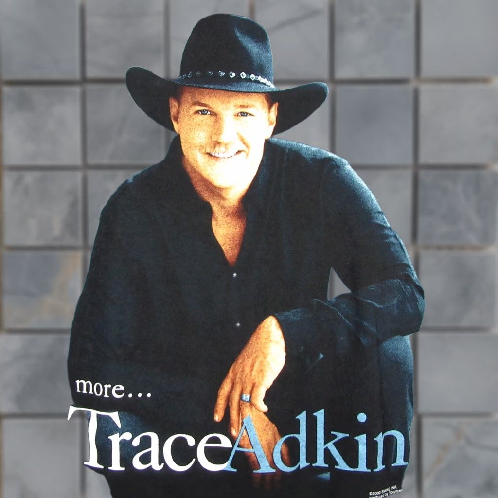 Vintage VINTAGE TRACE ADKINS CONCERT T-Shirt LARGE/XL country rock cowboy tour soft Black Men Size US L / EU 52-54 / 3 - 1 Preview