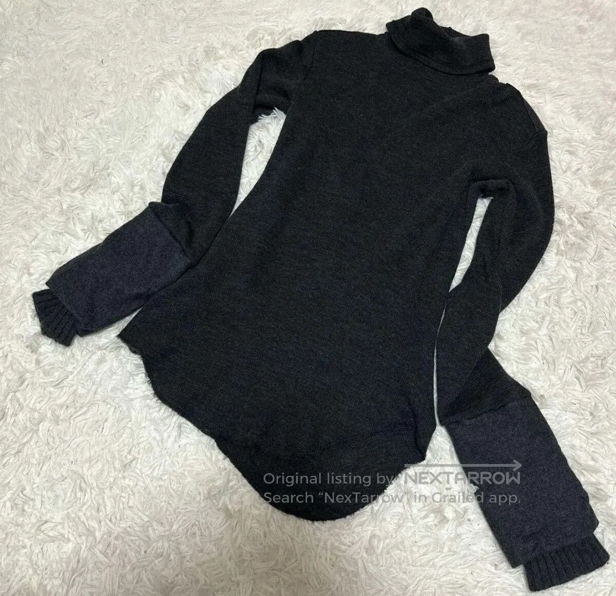 Yohji Yamamoto Y's RED Label Deformed Turtle Roll Sleeves. Size M / US 6-8 / IT 42-44 - 2 Thumbnail