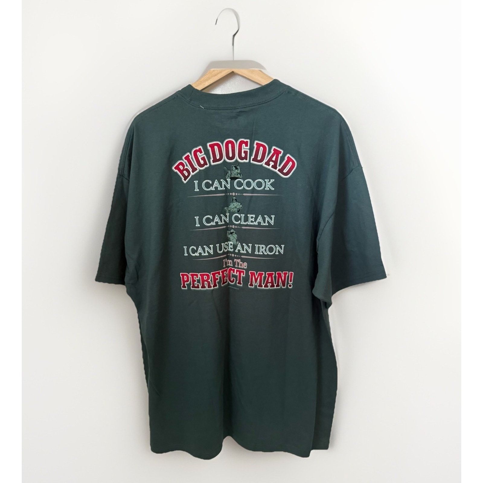 Big Dogs Vtg Big Dogs Shirt XXL Green Graphic Print Funny Dad USA Size US XXL / EU 58 / 5 - 1 Thumbnail