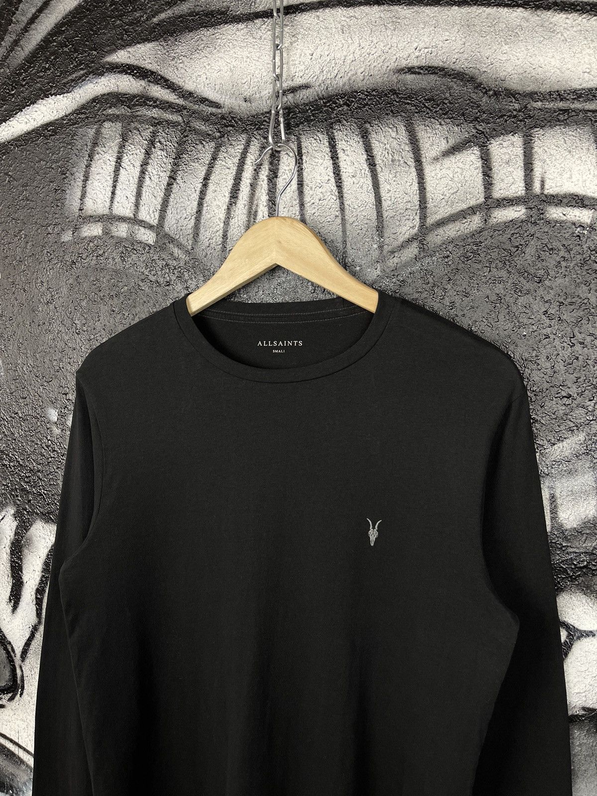 Allsaints AllSaints Black Cotton Casual Crew Neck Long Sleeve T-Shirt Men’s Size Small Size US S / EU 44-46 / 1 - 2 Thumbnail