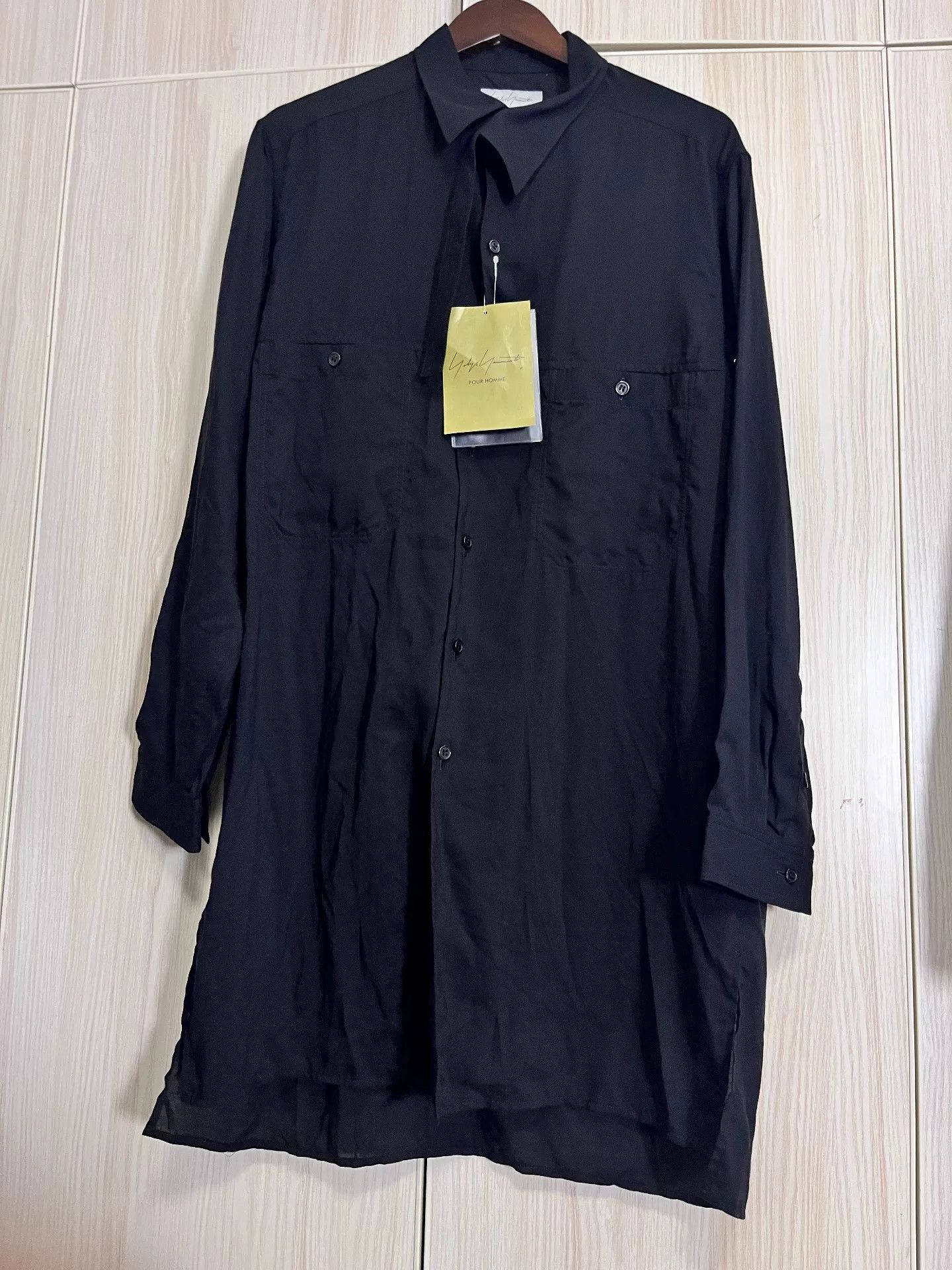 Yohji Yamamoto Yohji Yamamoto Asymmetrical Collar Shirt Size US M / EU 48-50 / 2 - 1 Thumbnail