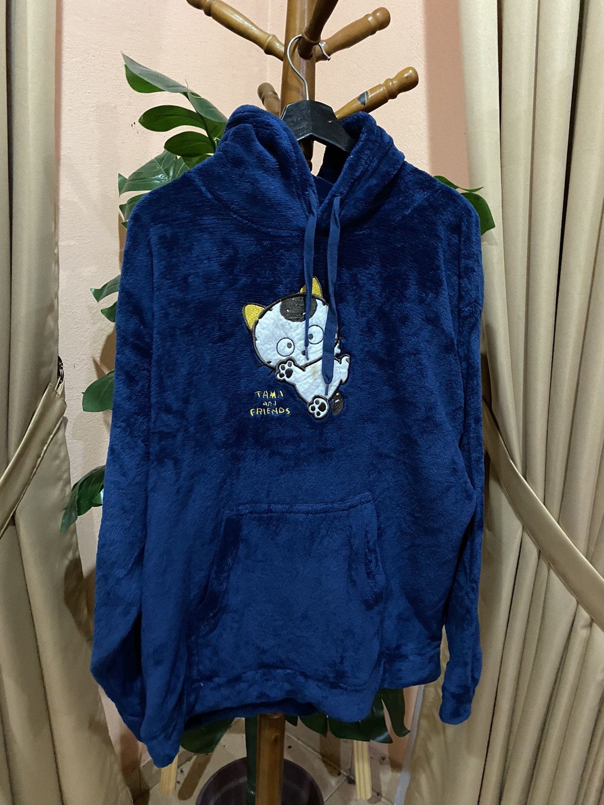 Anime Tama & Friends Navy Plush Hoodie - Cozy Japanese Anime Size US L / EU 52-54 / 3 - 3 Thumbnail