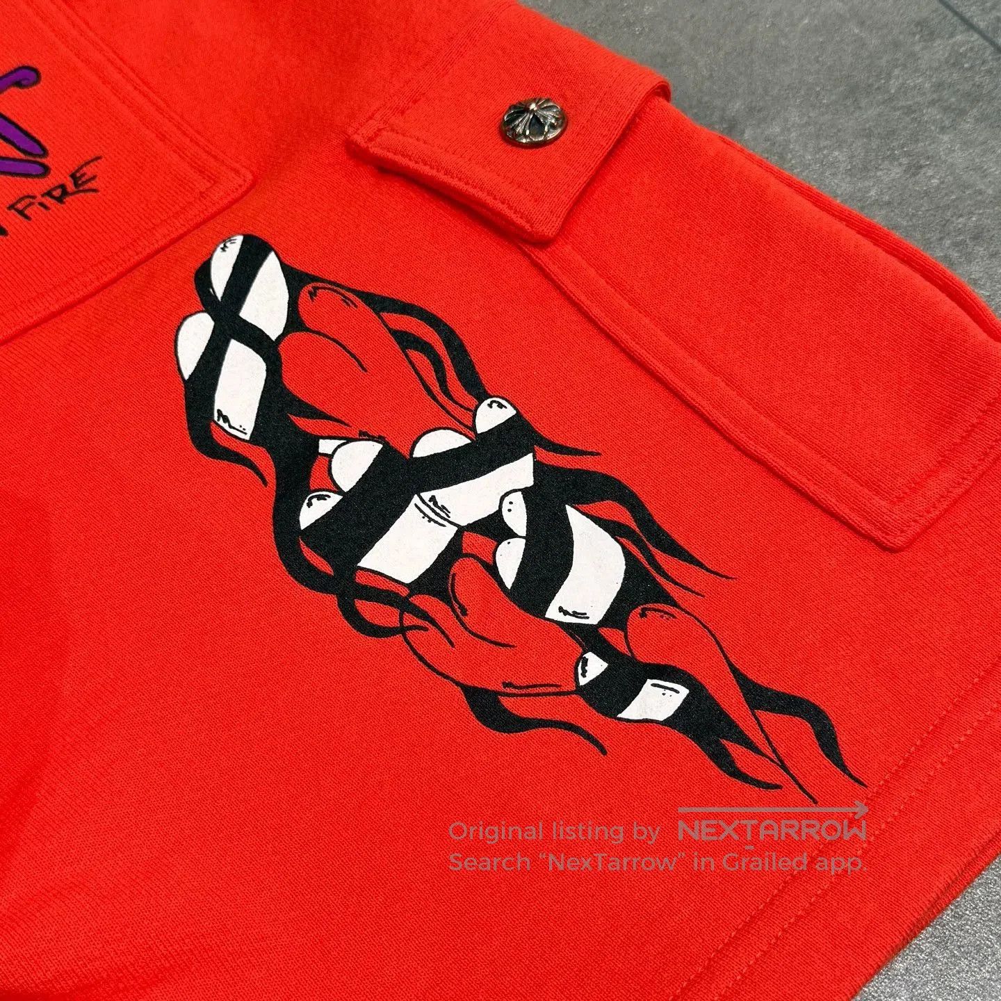 Chrome Hearts chrome hearts mattyboy red graffiti shorts. Size US 26 / EU 42 - 8 Thumbnail