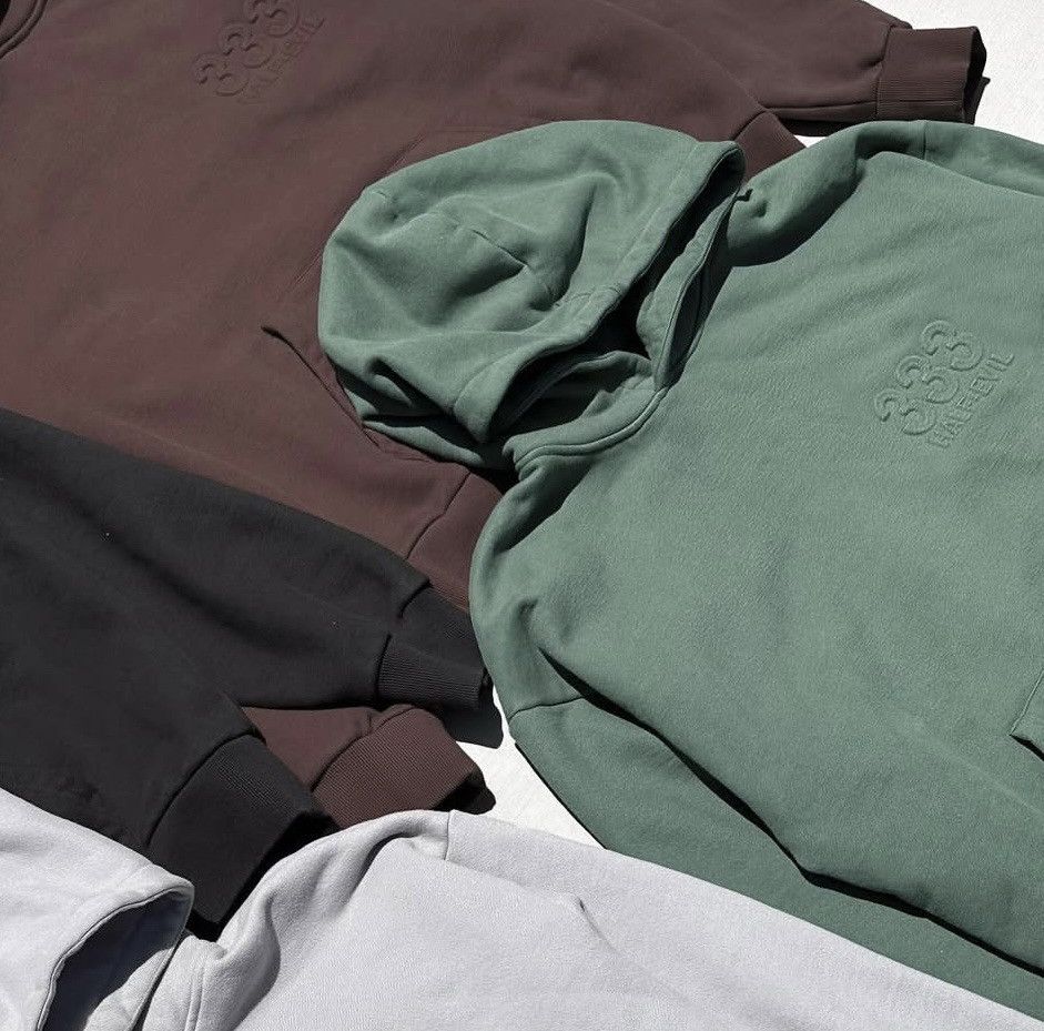 Half Evil Half Evil Embossed Heavyweight Logo Hoodie Size US XL / EU 56 / 4 - 2 Thumbnail