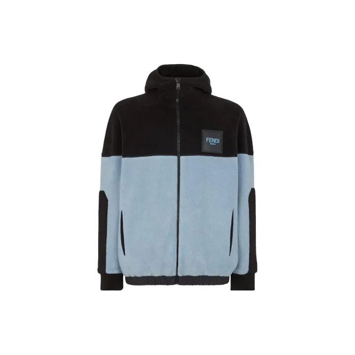 Fendi Fendi Color Block Logo Pullover Jacket 0079 Size US L / EU 52-54 / 3 - 1 Thumbnail