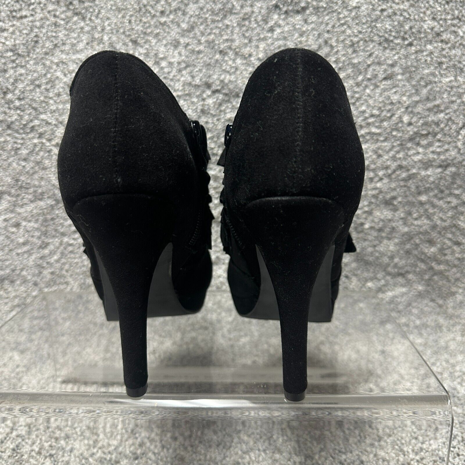 Other Elpitas Heels Size 6.5 Ruffles Stiletto Velvet Eveningwear Size US 6.5 / IT 36.5 - 6 Thumbnail