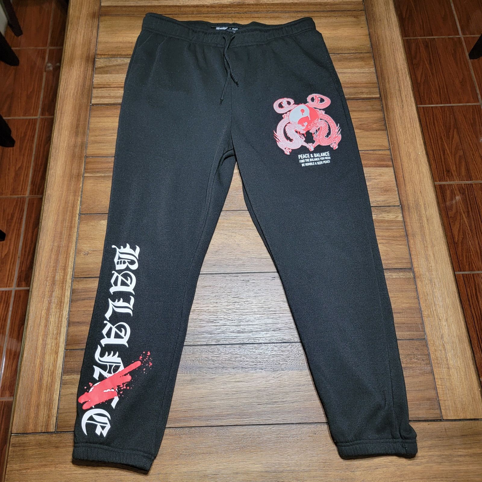 Brooklyn Clothing Brooklyn Clothing Unisex Sweatpants "Peace & Balance"- Large Size US 34 / EU 50 - 1 Thumbnail