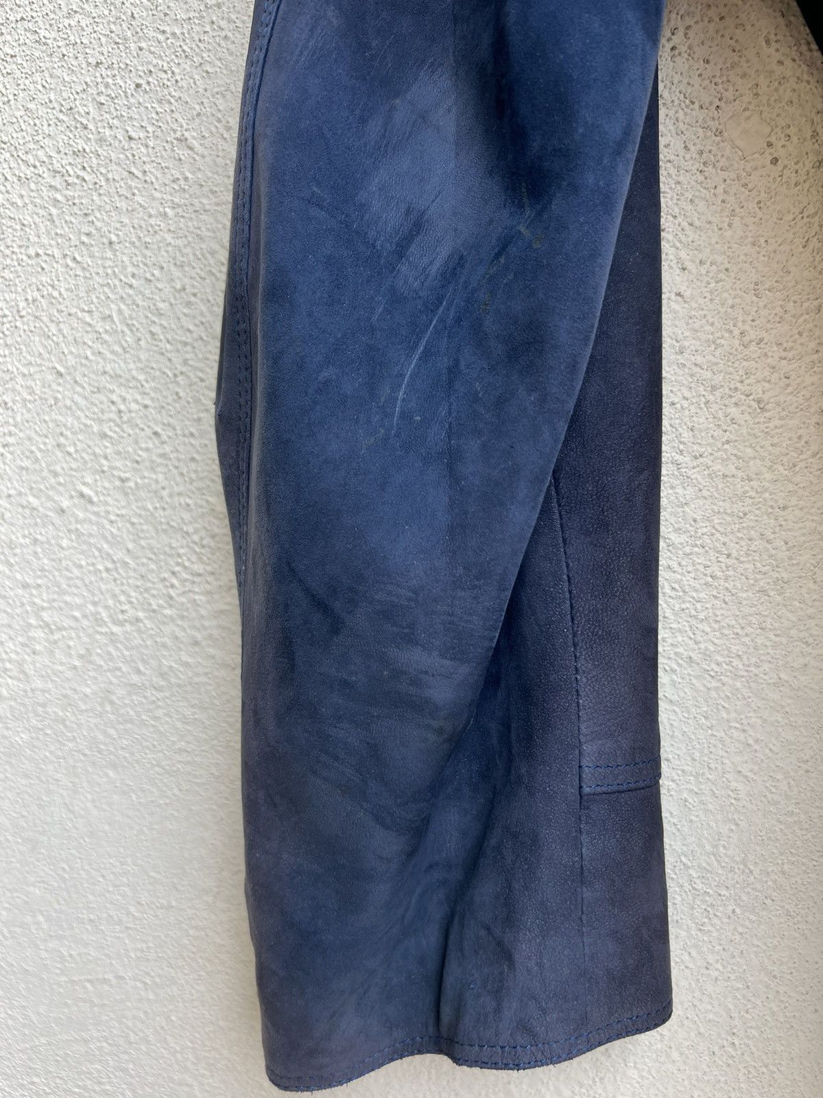 SERAPHIN Seraphin France Distress Sun Fade Oversize Leather Jacket Size US S / EU 44-46 / 1 - 18 Thumbnail