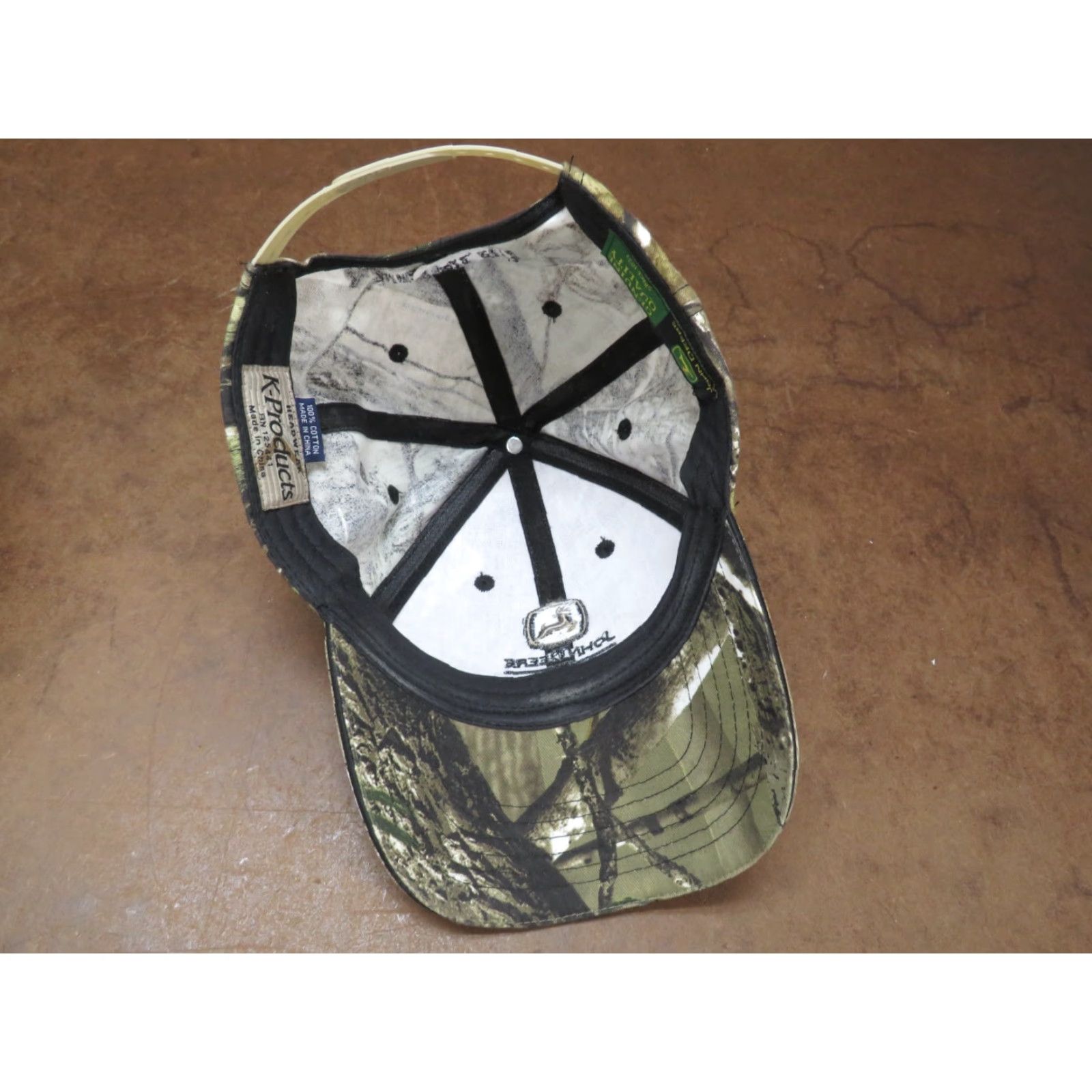 Greats VTG John Deere Great Iowa Tractor Ride WHO radio Camo Farm trucker cap hat Size ONE SIZE - 7 Thumbnail
