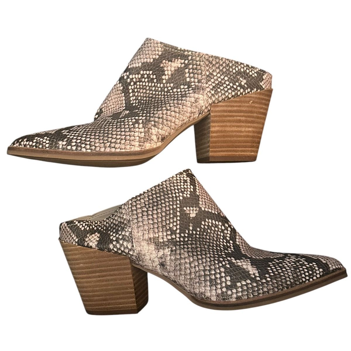 Dolce Vita Dolce Vita snakeskin print block heel clog boots Size US 10 / IT 40 - 5 Thumbnail