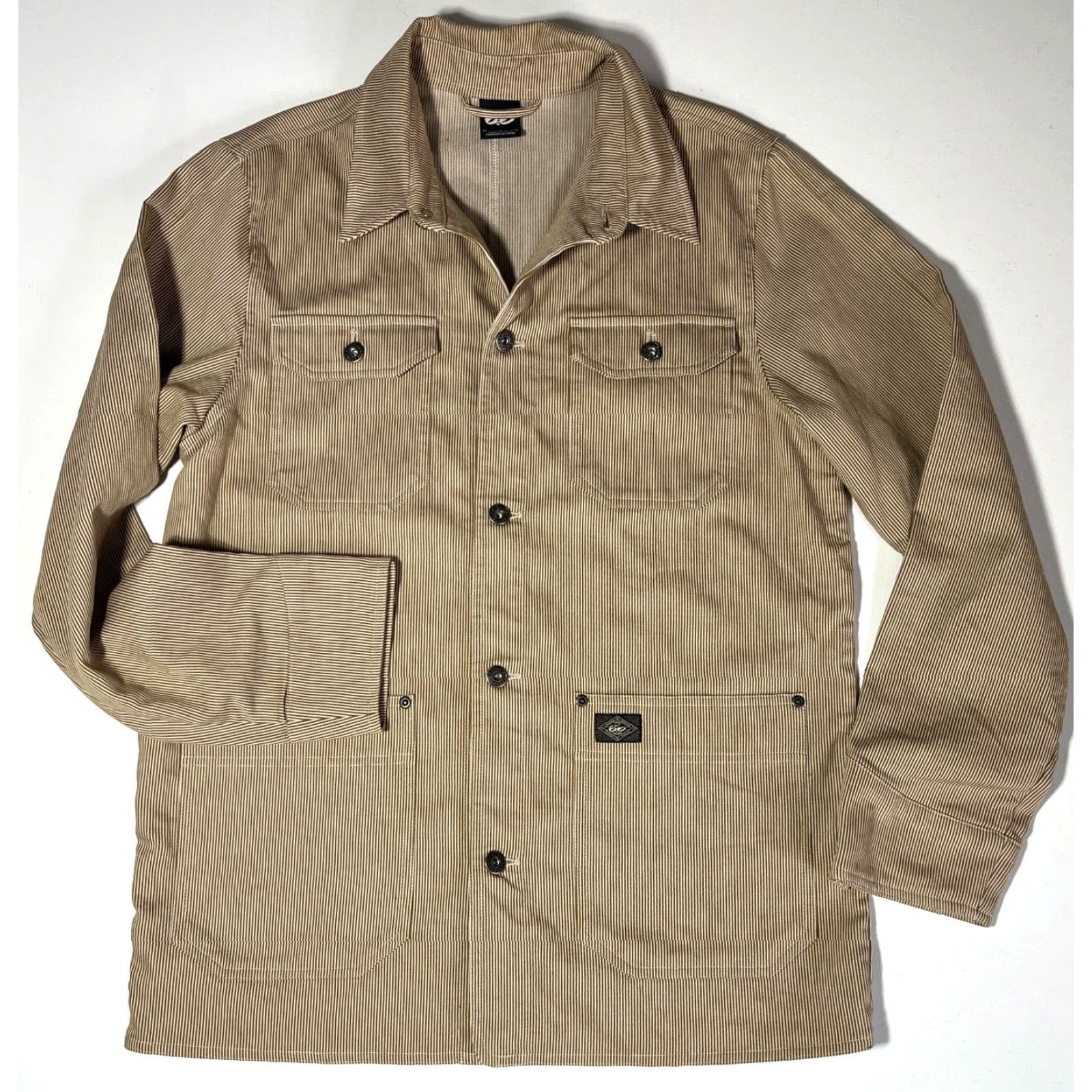 Nike **Vintage Men's Nike 6.0 Skateboarding Chore Jacket Sample Striped Sz M** User: Vintage Men's Nike 6.0 Skateboarding Chore Jacket Striped Sample Sz M Size US M / EU 48-50 / 2 - 4 Thumbnail