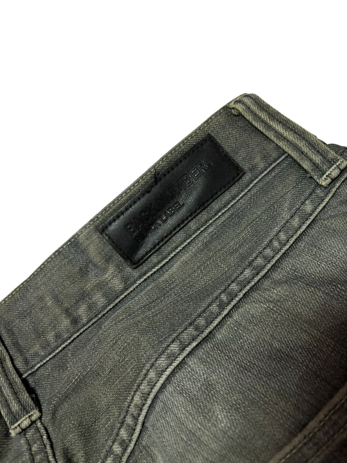 Japanese Brand Vtg Back Number Japan Faded Distressed Jeans Size US 31 - 9 Thumbnail