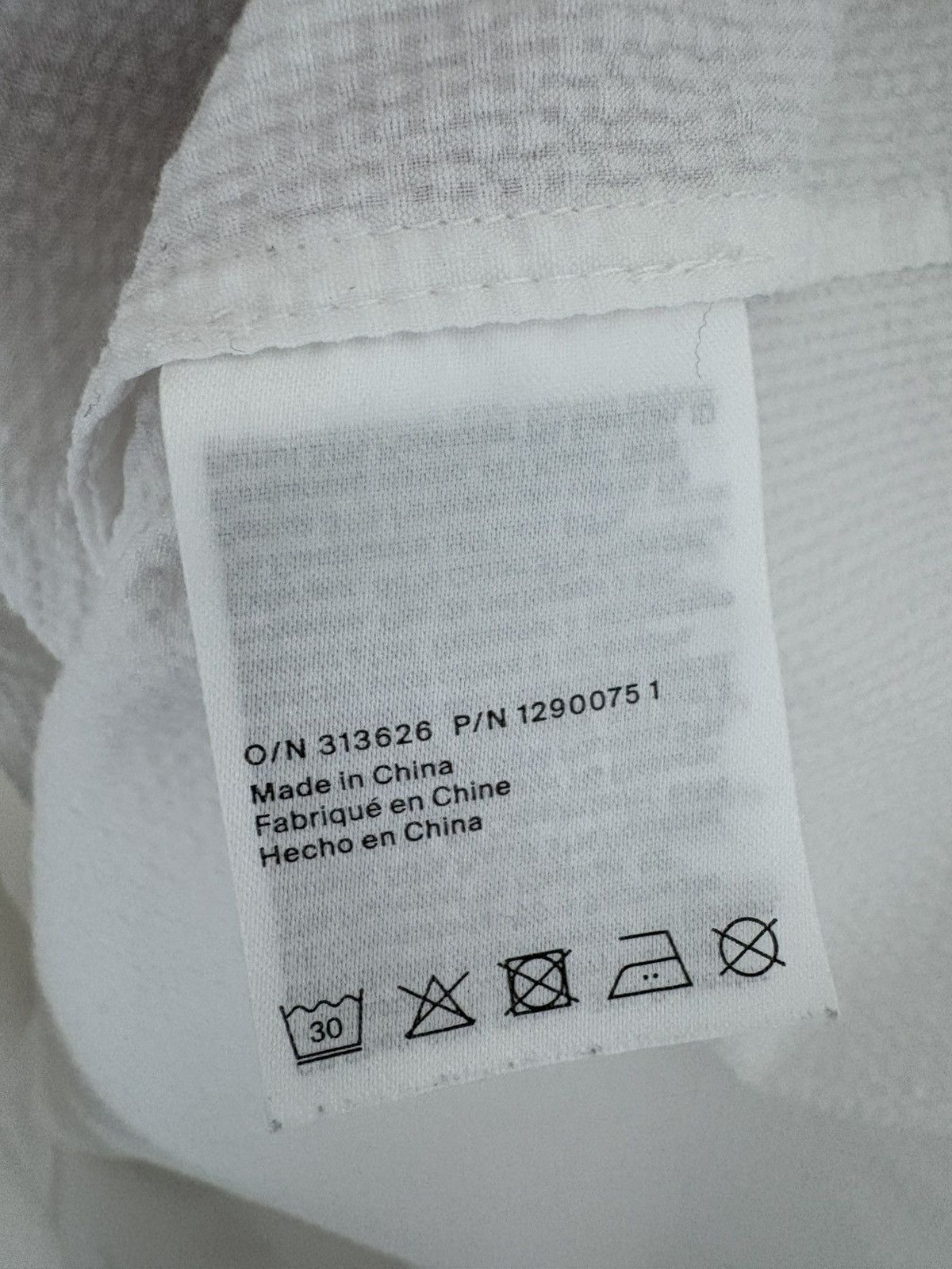 Cos COS WHITE SEERSUCKER SHIRT Size US M / EU 48-50 / 2 - 4 Thumbnail