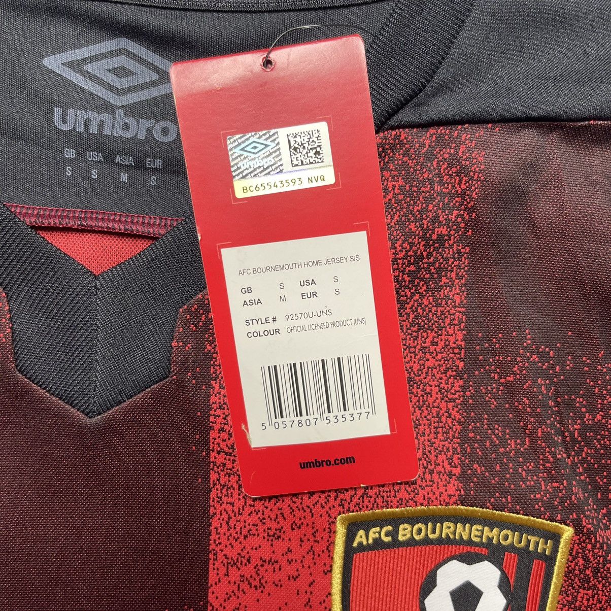 Umbro BOURNEMOUTH UMBRO 2020/2021 FOOTBALL HOME JERSEY #7 BROOKS Size US S / EU 44-46 / 1 - 6 Thumbnail
