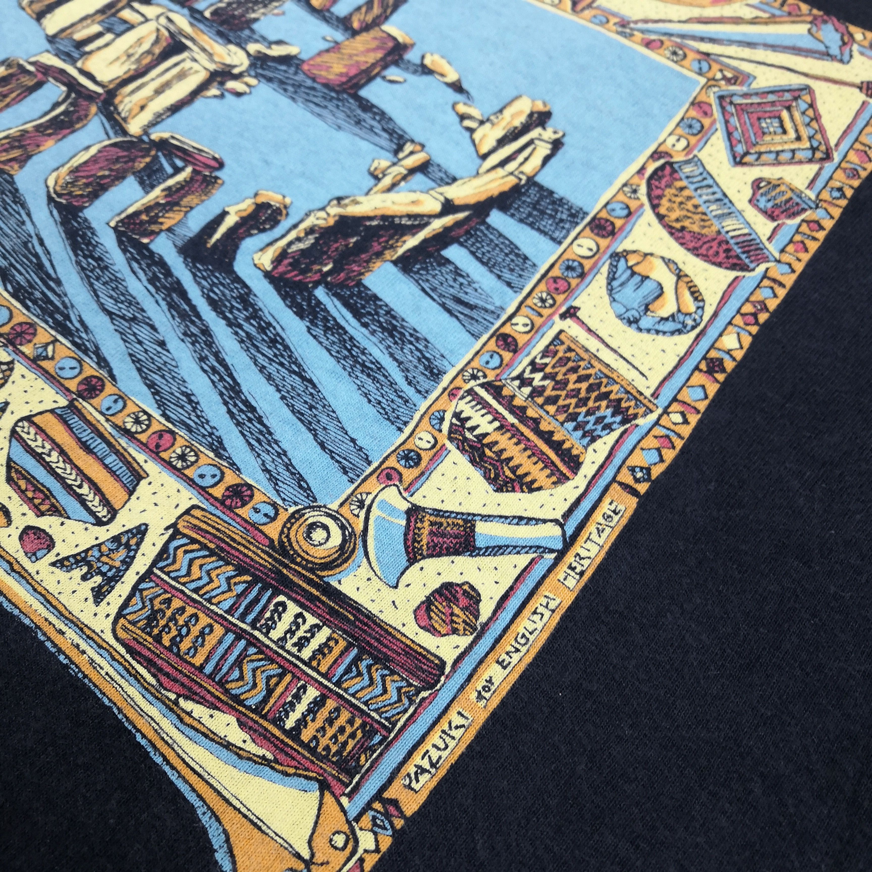Vintage Vintage 90's Stonehenge T-shirt Pazuki for English Heritage Size US M / EU 48-50 / 2 - 4 Thumbnail
