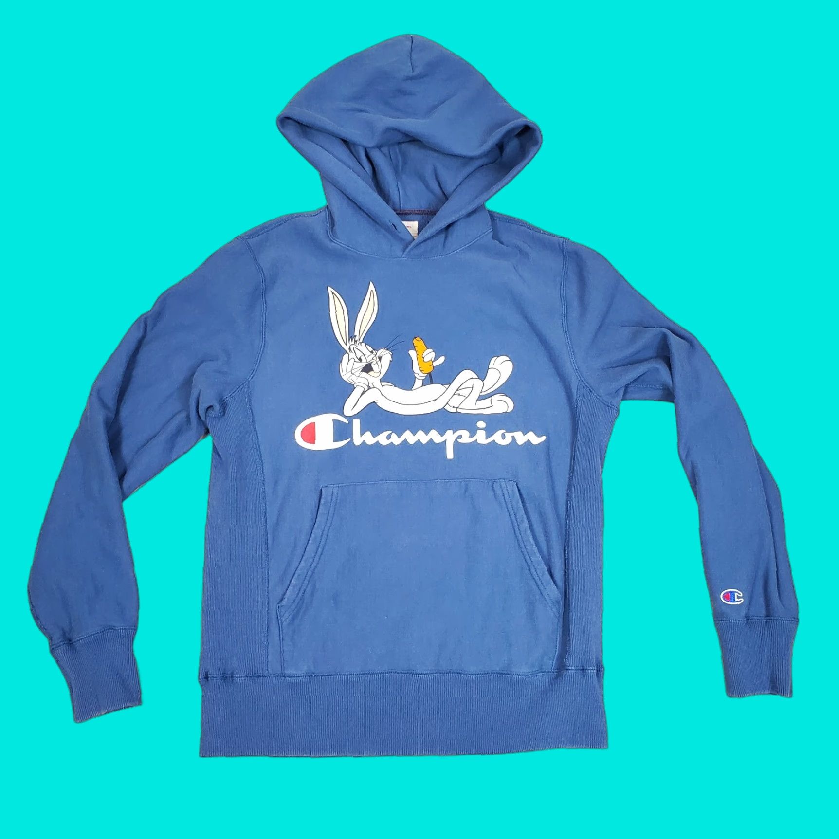 Todd Snyder Champion Todd Snyder Hoodie Mens M Blue Bugs Bunny Sweatshirt Pullover Size US M / EU 48-50 / 2 - 1 Thumbnail