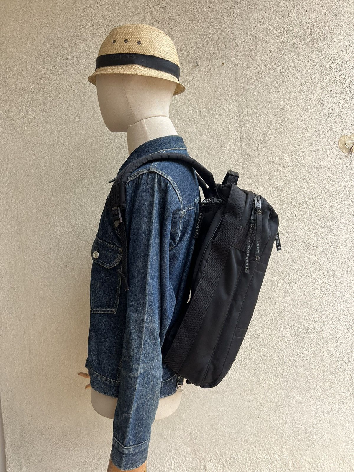 Porter Vintage Luggage Label Yoshida Distress 3 Way Backpack Size ONE SIZE - 2 Thumbnail