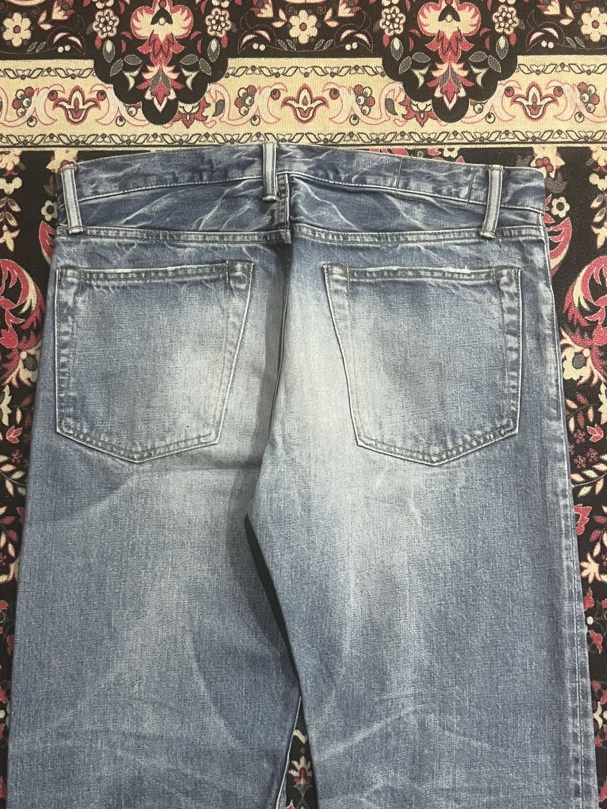 Vintage Journal Standard Homestead Blue Faded Distress Selvedge Jean Size US 32 / EU 48 - 9 Thumbnail