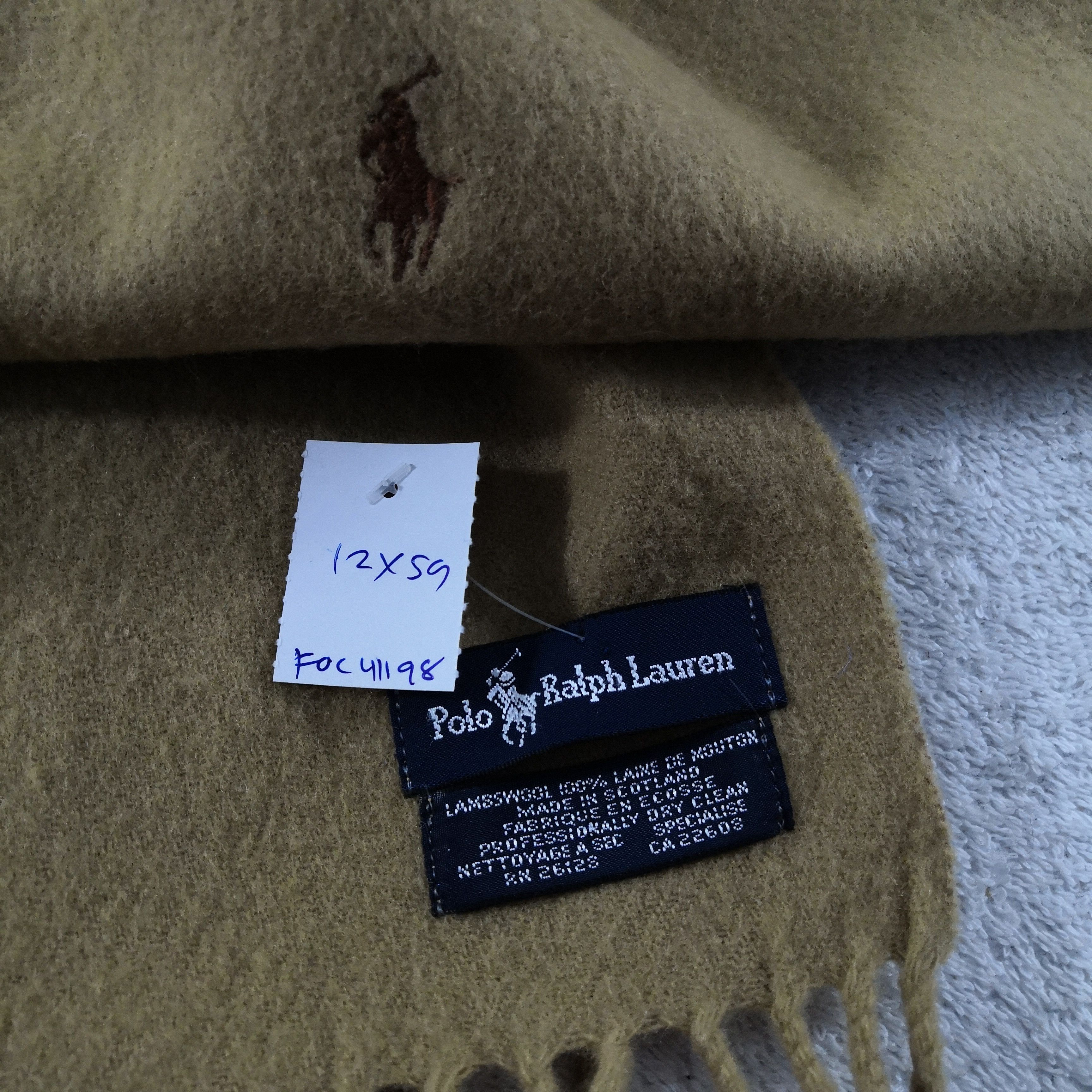 Polo Ralph Lauren Vintage Polo Ralph Lauren Scarf Muffler Wool Scarves Size ONE SIZE - 4 Thumbnail