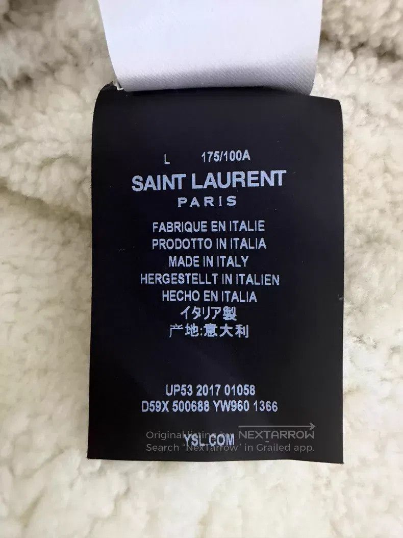 Saint Laurent Paris Saint Laurent Paris Grey Washed Sheepskin Denim Jacket i Size US L / EU 52-54 / 3 - 6 Thumbnail