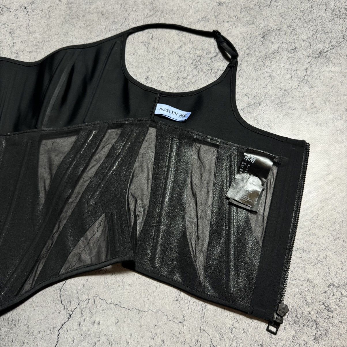 Mugler Rare Mugler H&M Black Corset Top Size L / US 10 / IT 46 - 7 Thumbnail