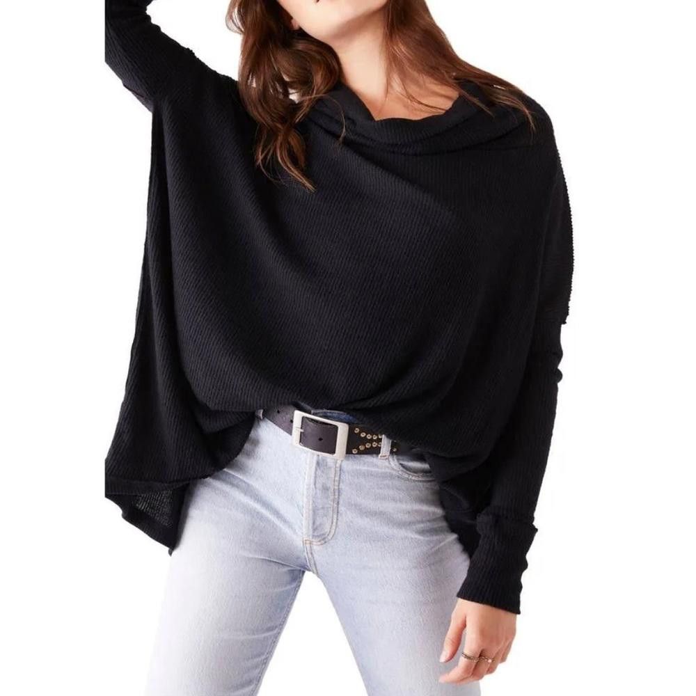 Free People Free People l NWT Juicy Long Sleeve Black Medium Size M / US 6-8 / IT 42-44 - 1 Thumbnail