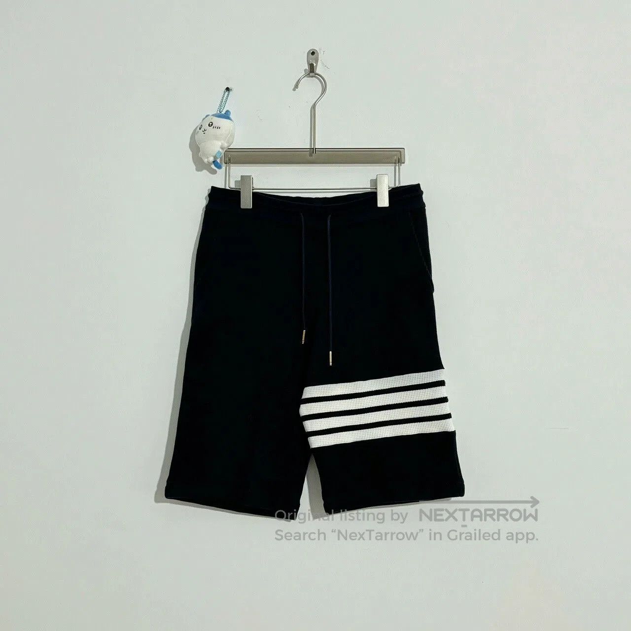Thom Browne Thom Browne Navy Waffle Stripe Shorts Size 2. Size US 26 / EU 42 - 2 Thumbnail