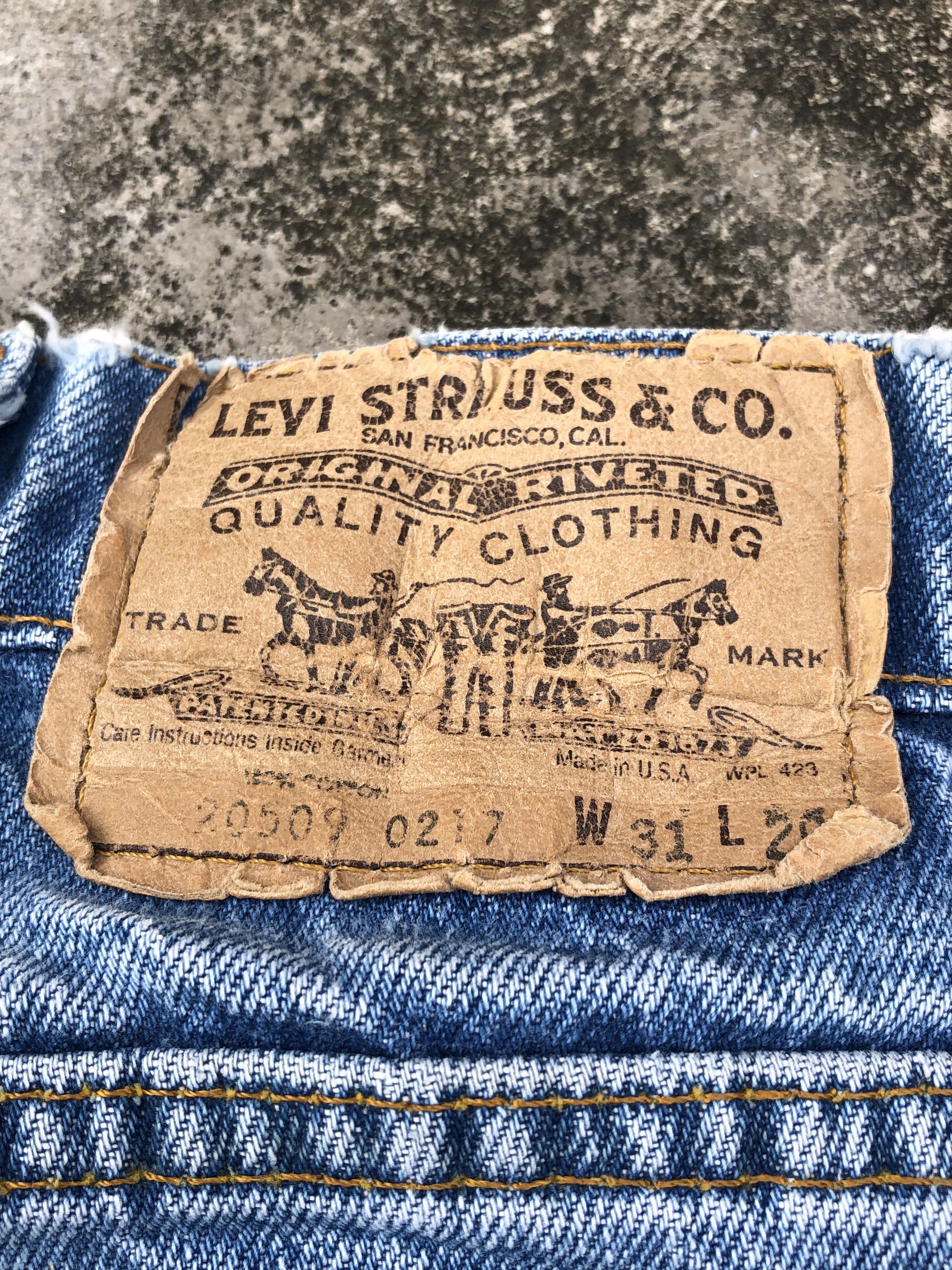 Levi's × Vintage Vintage Distressed Levis Cropped Denim Size US 30 / EU 46 - 4 Thumbnail