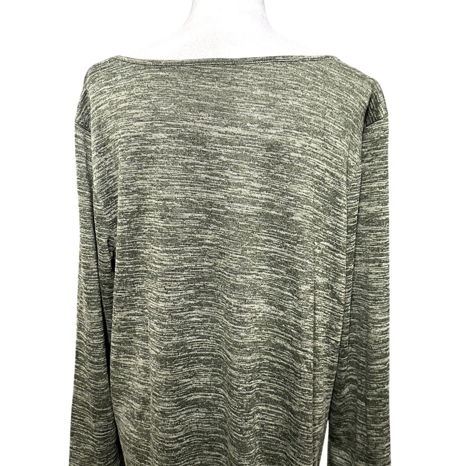 Other NY Collection Top Twist Front Keyhole Neckline Green 2X NWT Size XXL / US 16-18 / IT 52-54 - 6 Thumbnail