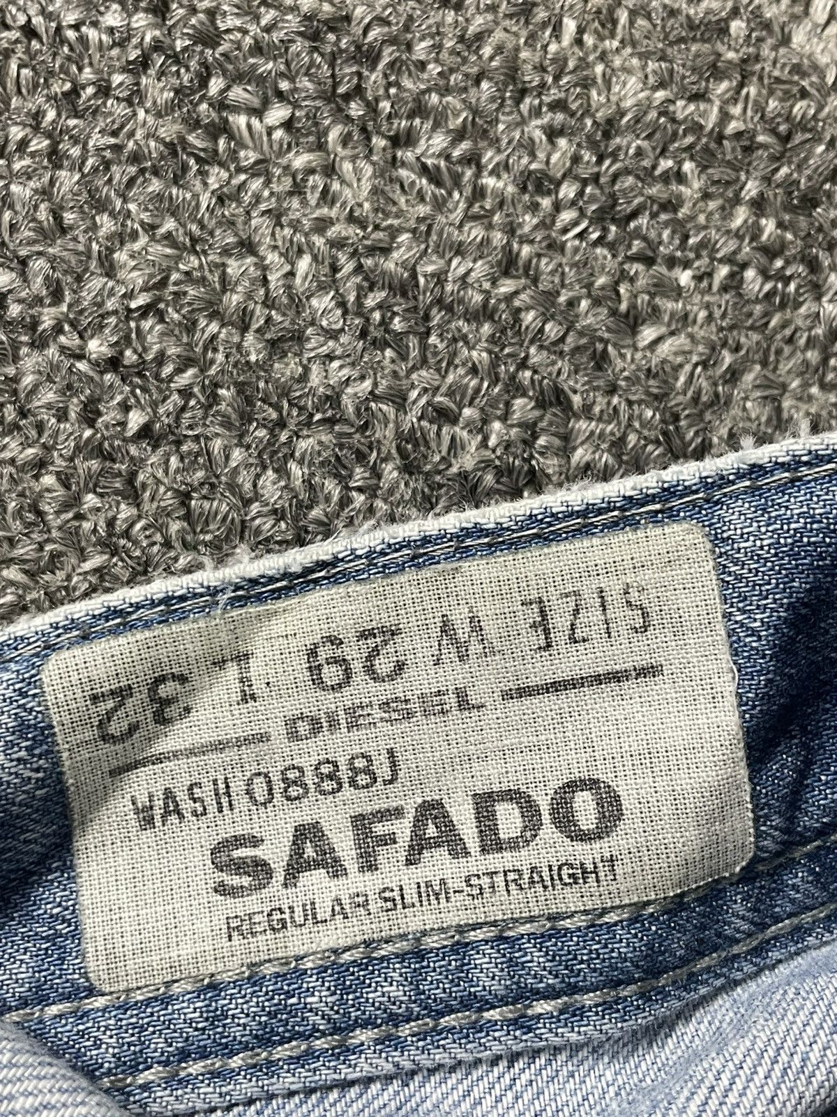 Diesel × Vintage DIESEL SAFADO SLIM FIT REGULAR JEANS (103) Size US 33 - 6 Thumbnail