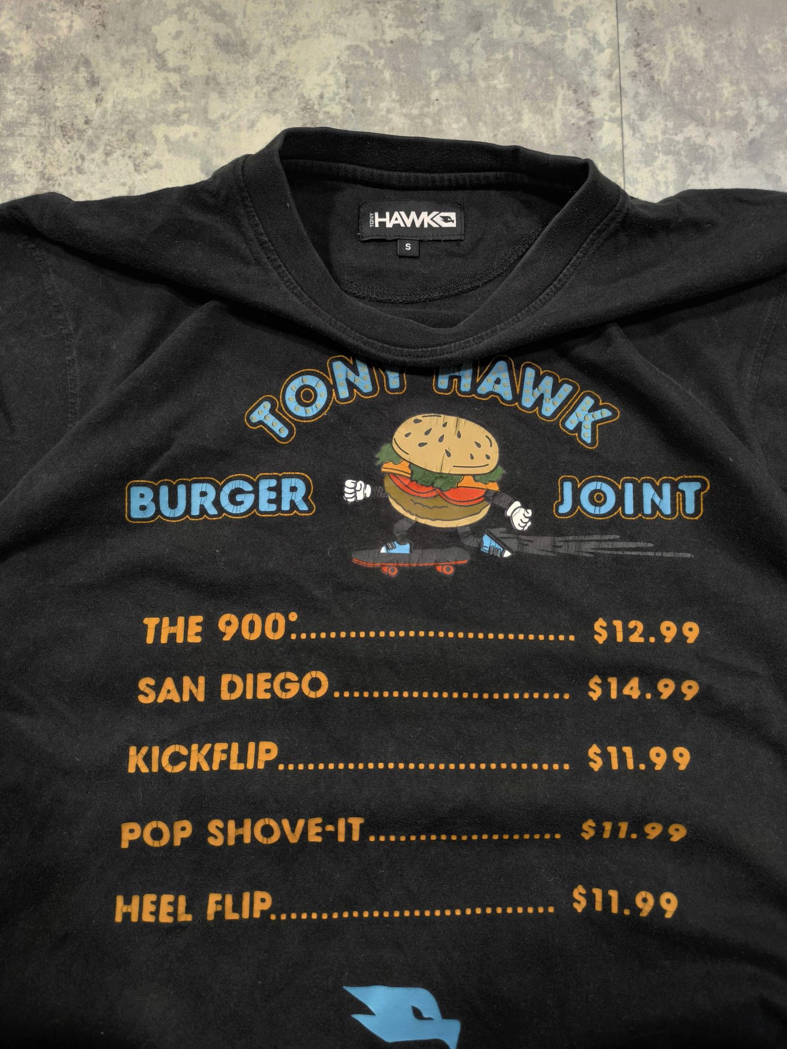 Sex Skateboards × Tony Hawk × Vintage tony hawk burger joint skate tshirt 00s vtg Size US S / EU 44-46 / 1 - 2 Thumbnail