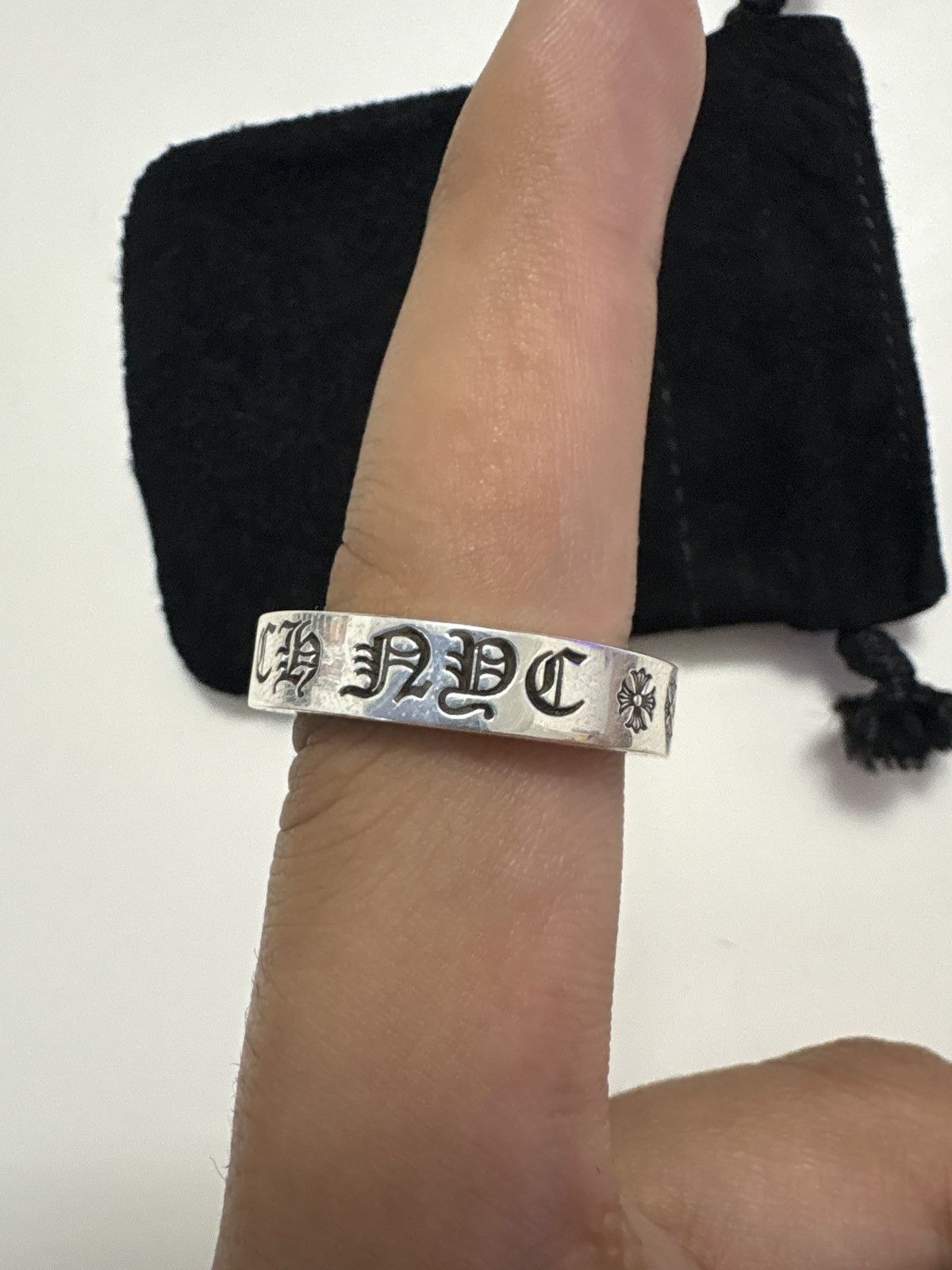 Chrome Hearts Chrome Hearts CH NYC Spacer Ring Size 12 – 925 Silver – Size ONE SIZE - 5 Thumbnail
