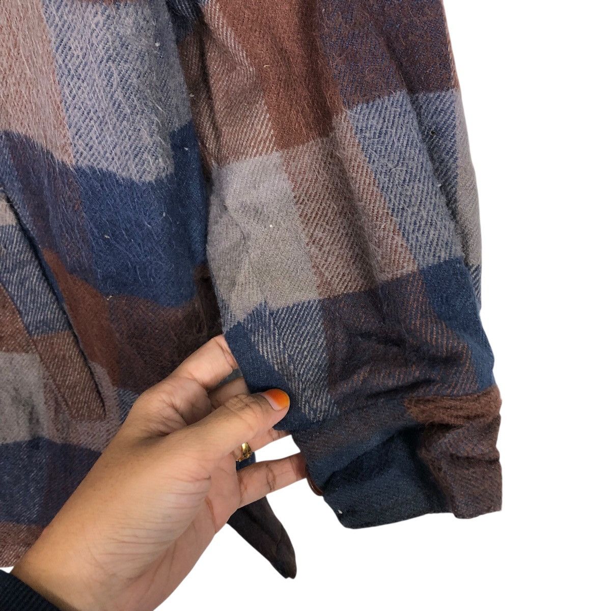 Japanese Brand 📌Vintage Wool Blanket Jacket Tartan Design Virgin Voyage Size US L / EU 52-54 / 3 - 16 Thumbnail