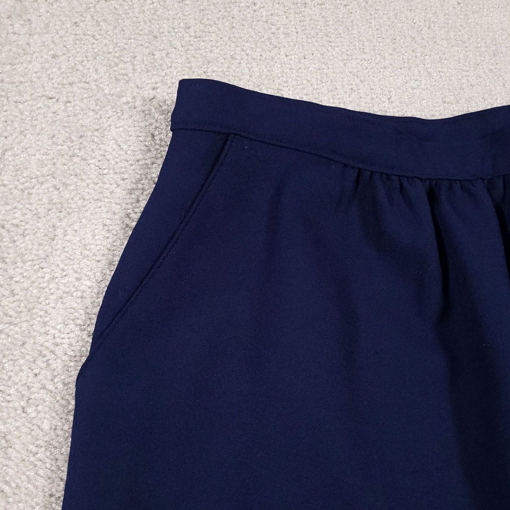 Penn VINTAGE JC Penny Skirt Women's 14 Blue Pockets USA Made 80s 90s Size 36" / US 14 / IT 50 - 3 Thumbnail