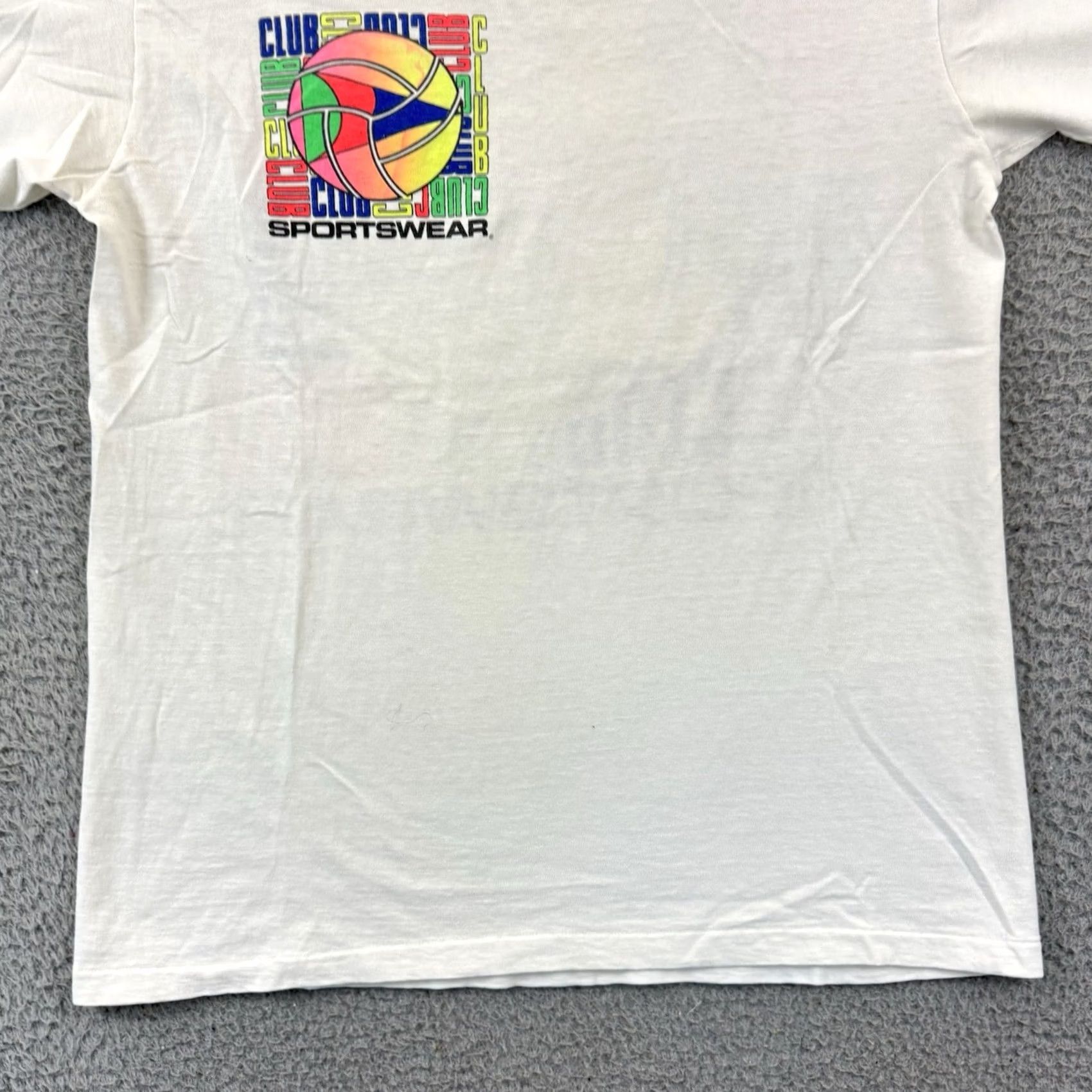 Vintage VINTAGE Club Sportswear Shirt Large White Beach Volleyball 90s Short Sleeve Mens Size US XL / EU 56 / 4 - 3 Thumbnail