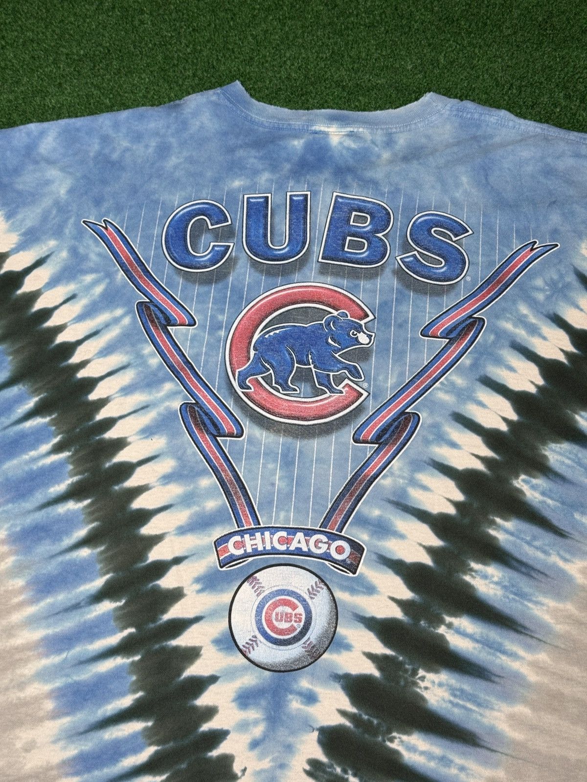 Liquid Blue Vintage 90s Chicago Cubs Retro Tie Dye T Shirt Size US XXL / EU 58 / 5 - 4 Thumbnail