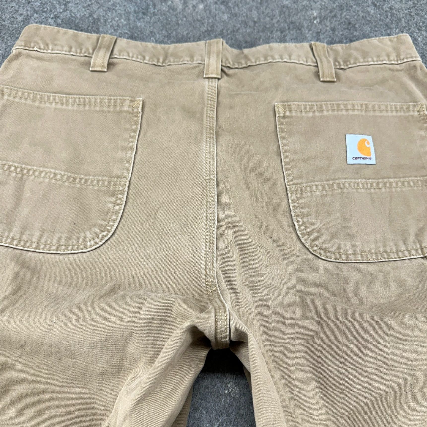 Carhartt Carhartt Pants Men 38x30 Brown Tan Carpenter Straight Relaxed Cotton Rugged Flex Workwear Casual 5-Pocket Solid Logo Zipper Button Inseam 30 in Size US 38 / EU 54 - 7 Thumbnail