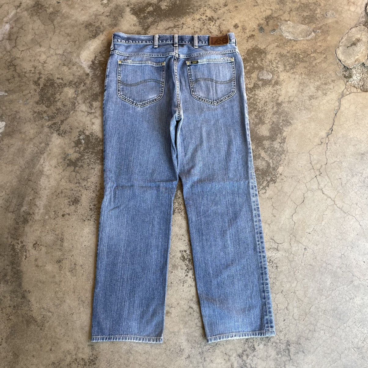 Lee 🔥Vintage Lee 6230 Stoned Washed Distress Denim Jeans Size US 33 - 4 Thumbnail