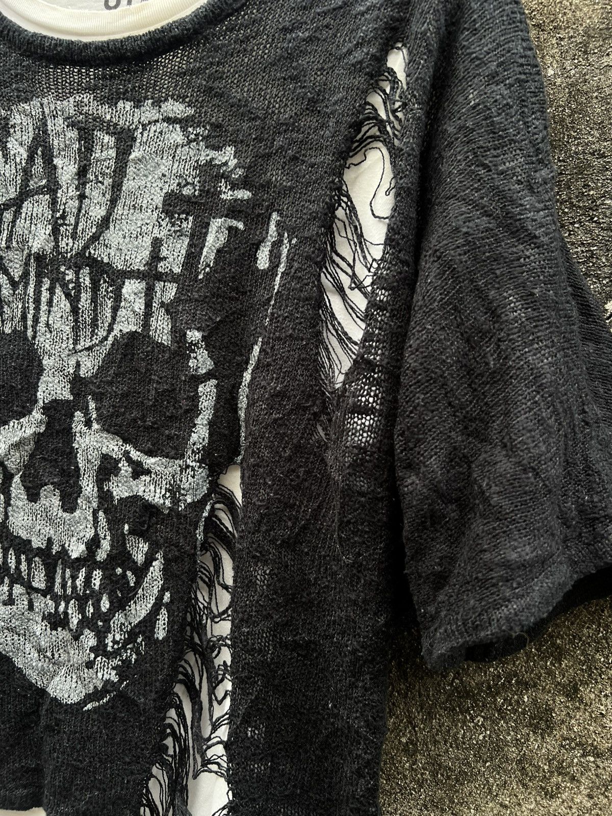 Japanese Brand × Seditionaries Ghost Of Harlem Destroyed Knit Sweater Size US M / EU 48-50 / 2 - 4 Thumbnail