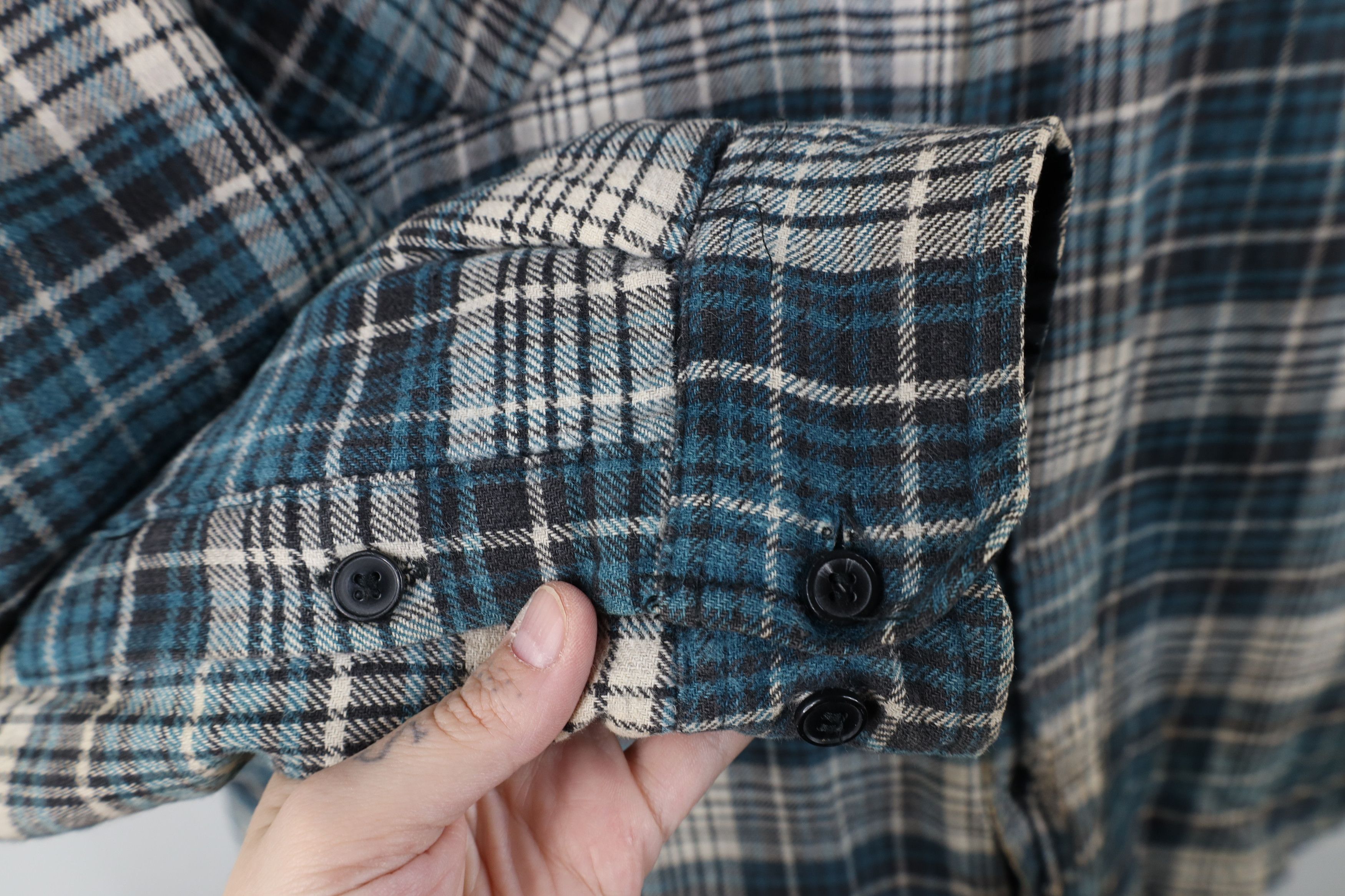 Vintage Vintage 90s Streetwear Quilted Flannel Button Shirt Jacket Size US XXL / EU 58 / 5 - 4 Thumbnail
