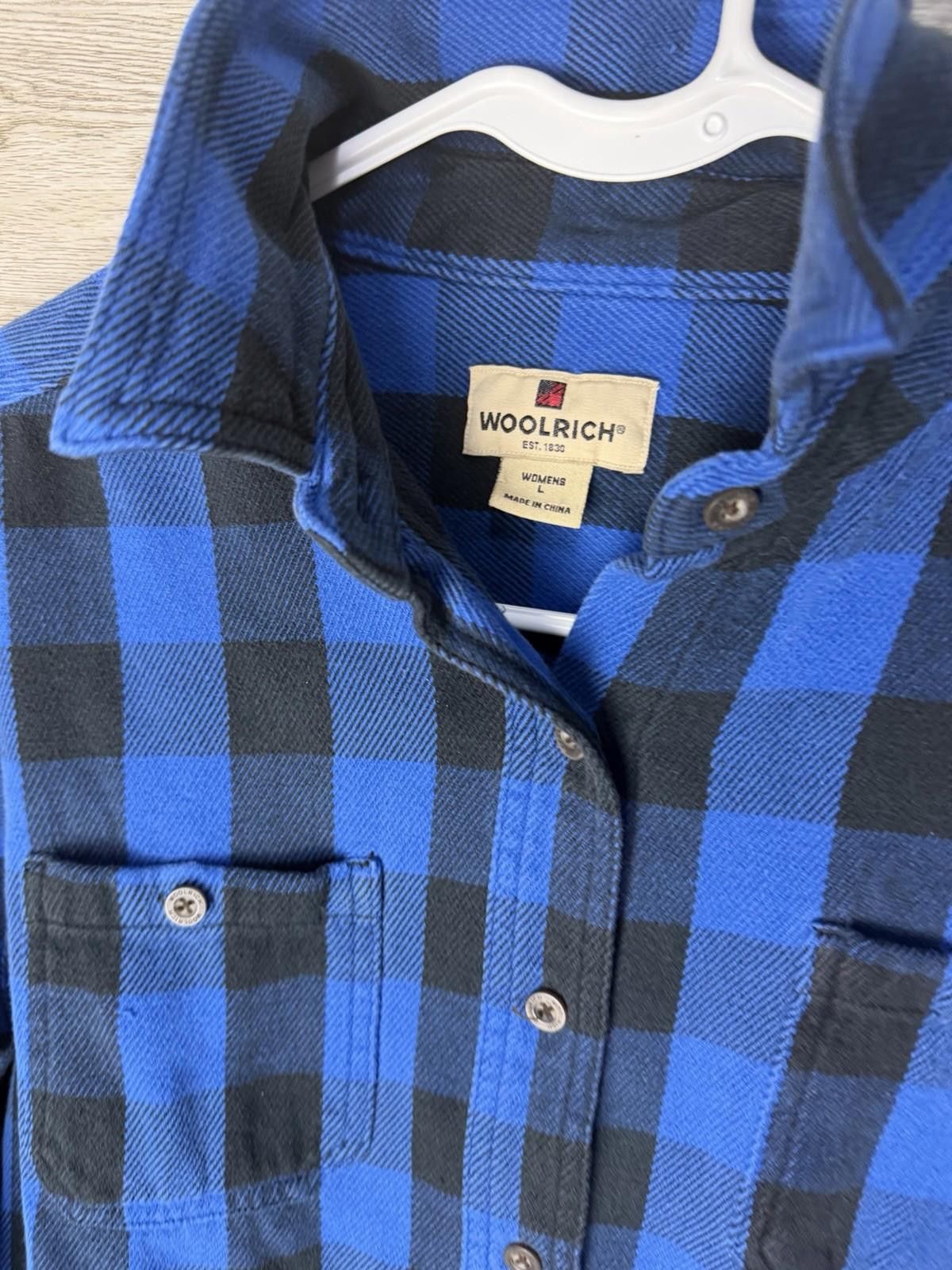 Woolrich Woolen Mills Woolrich Vintage Woman's Plaid Flannel shirt Blue Size L Size L / US 10 / IT 46 - 3 Thumbnail
